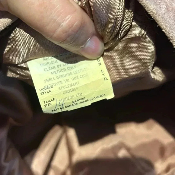 Vintage holt renfrew suede blush pink midi skirt middle slit in front - Picture 6 of 6